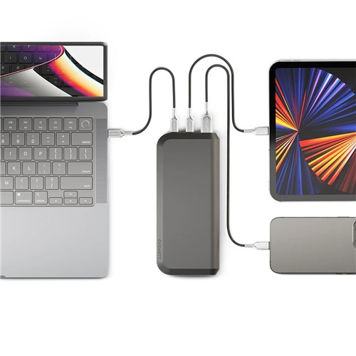CYGNETT CHARGEUP PRO USBC USBA Laptop Powerbank -Black